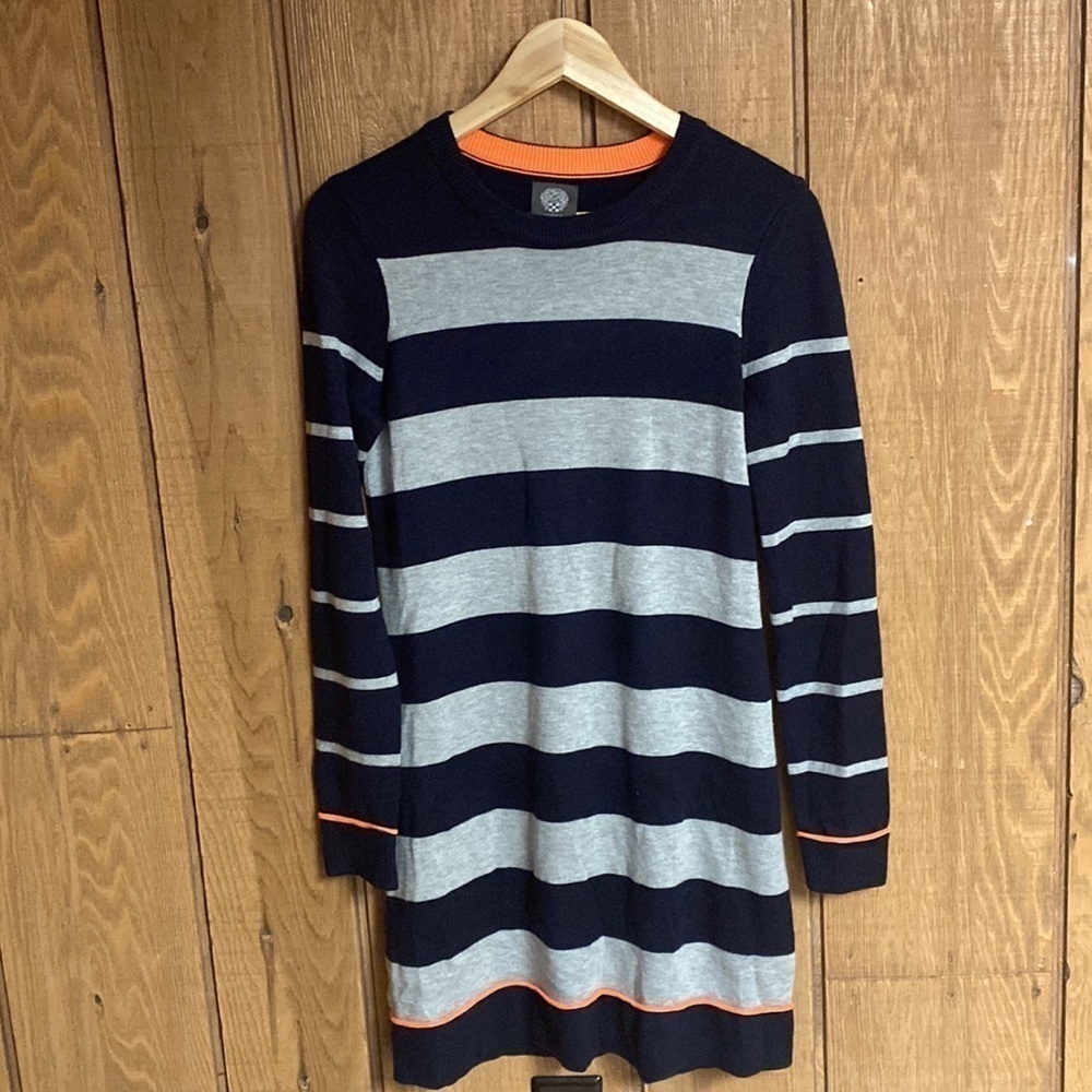 Vince Camuto long sleeve heavy jersey knit casual sweater dress size S